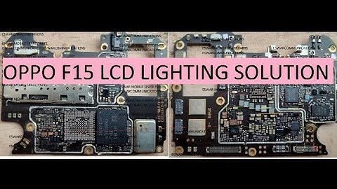 oppo f15 lighting problem/not working lcd lighting/oppo f15 lighting ways/diagram