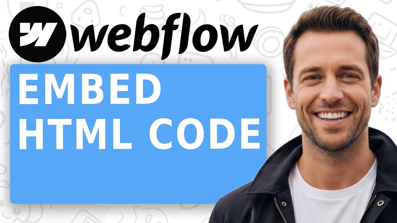 How To Embed HTML Code To Webflow Website Builder - YouTube