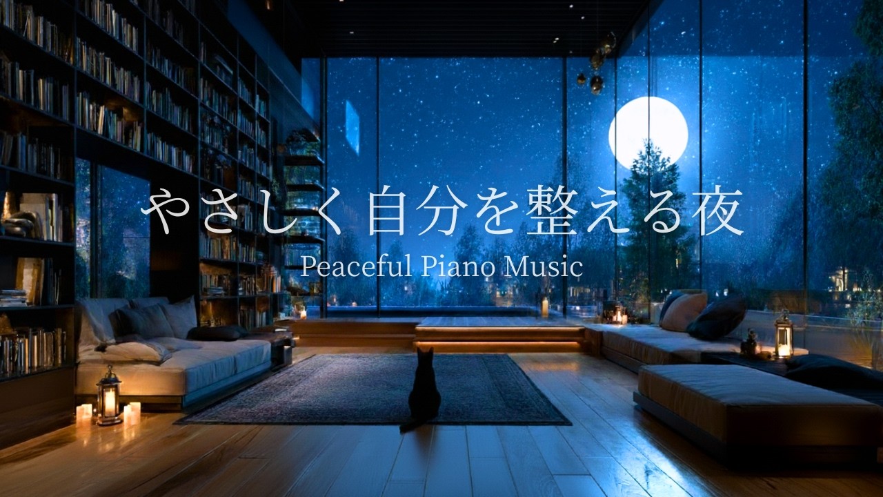 【夜のピアノBGM】春を待ちながら過ごす夜｜穏やかな眠りへ導く癒しのピアノBGM｜睡眠導入・夜のリラックスタイム・作業用音楽｜Relaxing｜432Hz🌙
