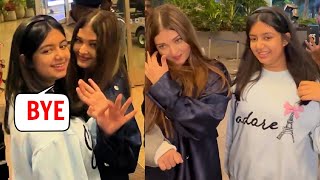 Aishwarya Rai With Daughter Aaradhya Bachchan Spotted Leaving For Cannes Film Festival 2024