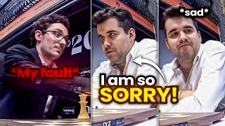 Nepo Apologises to Caruana after their Intense Final Game at the Candidates 2024 screenshot 5