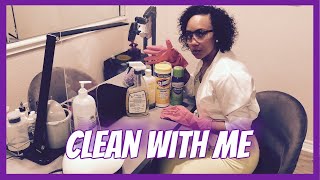 Clean With Me | Nail Tech Edition | Nails By Naia