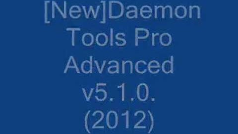 Daemon Tools Pro Advanced v5.1.0+Download