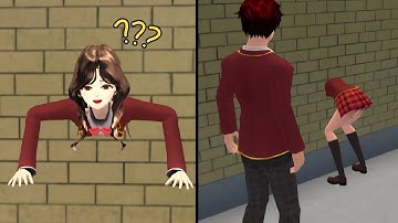 RINA TRAPPED IN THE WALL || SAKURA SCHOOL SIMULATOR 