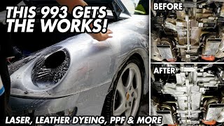 ULTIMATE Porsche 993 Full Detail: Laser Cleaning, Dry Ice, PPF, & MORE