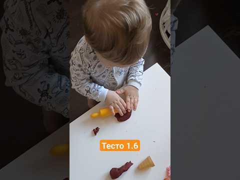 очень любят возиться с тестом, у нас фирмы Jovi 👍 не оставляет следов, легко убирать #двойняшки#1.6