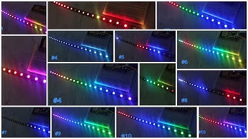 10 Amazing Lighting Effects using Neo Pixel RGB LED