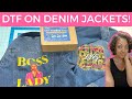 DTF ON DENIM: How To DTF Onto a Jean Jacket! | Yamation Products