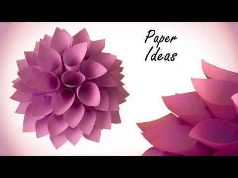 how-to-make-dahlia-from-paper-|-home-decoration