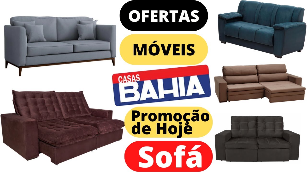 CASAS BAHIA OFERTA DO DIA MÓVEIS SOFÁ SALA DE ESTAR Promoção de hoje