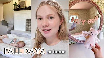 COZY FALL DAYS at home 🍂🕯️| target haul, organizing & homemaking with a newborn