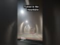 A terrifying tunnel through the mountains on the way from Bishkek to Jalalabad in the Soviet Union