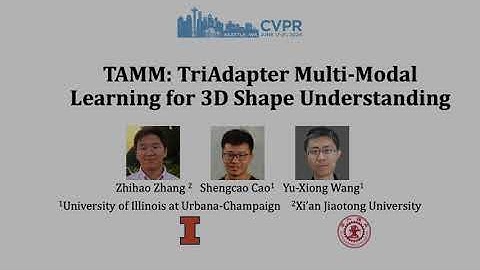 [CVPR 2024] TAMM: TriAdapter Multi-Modal Learning for 3D Shape Understanding