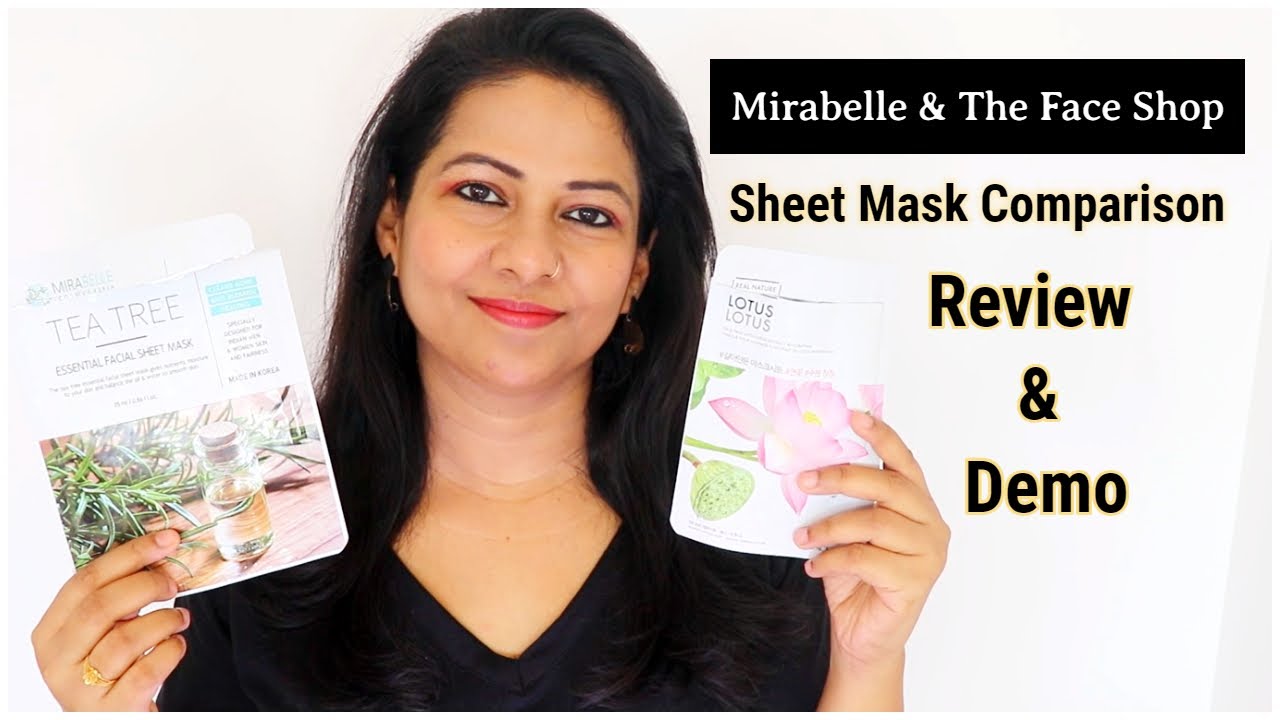 Mirabelle & The Face Shop Sheet Mask What Happen When I applied for a Week Review & Demo