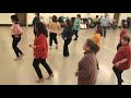 Line dance wiggle freeze