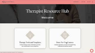 Therapist Resource Hub