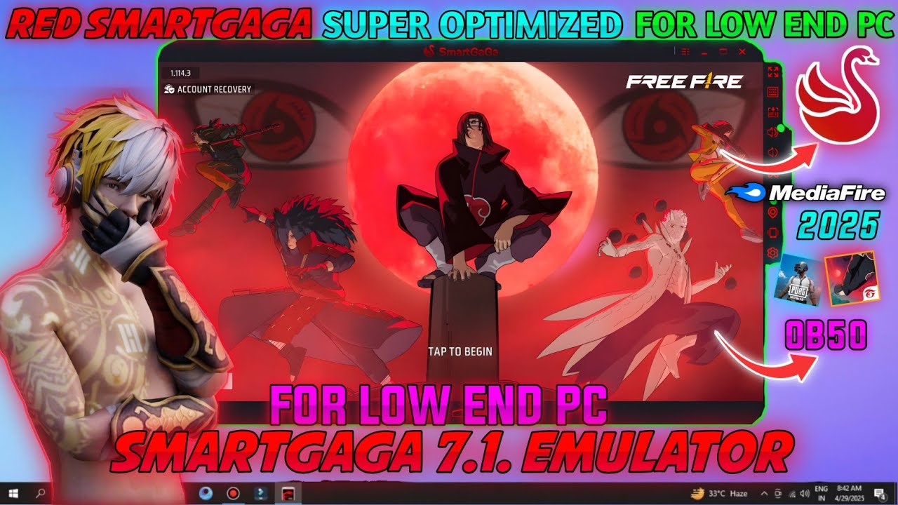 SmartGaGa Best Version For Free Fire OB50 🚀 ULTRA PC FRACO 🚀| Smartgaga Best Emulator For Low End PC