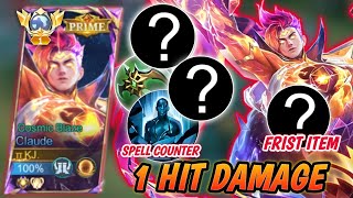 20 KILL! TOP 1 GLOBAL CLAUDE NEW BEST 1 HIT BUILD & EMBLEM 2026 (AUTO WINSTREAK) - MOBILE LEGENDS