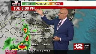 First Alert Forecast: Daily storm chances continue on Tuesday (Aug 11)