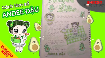 Trang trí sổ ANDEE ĐẬU - Enoedo Make It Diy
