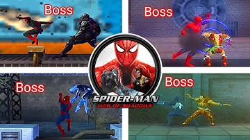 Spider Man Boss match Spider Man Web of Shadows Gameplay PPSSPP Emulator