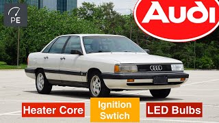 Project Audi 5000 CS Quattro | Ep. 4 | Heater Core, Ignition Switch, LED Headlights