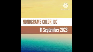 nonogram color challenge puzzle - 11 September 2023 - solution / answer how to solve #brainsgrow