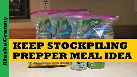 Keep Stockpiling Food Prepper Pantry Shelf Meal Ideas...Easy Mexican Beans Rice