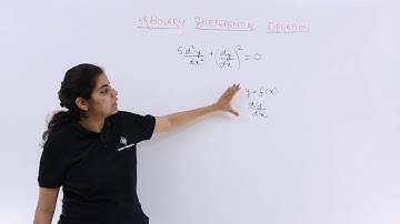 Class 12th – Overview of Ordinary Differential Equation | Differential Equations | Tutorials Point