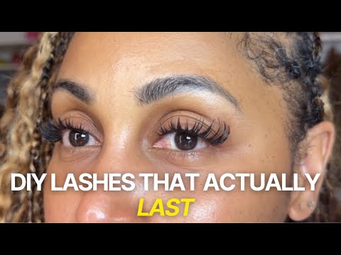 okay but my DIY lashes actually last