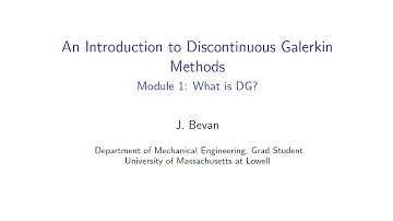 Introduction to Discontinuous Galerkin Methods