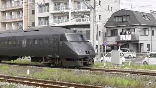 JR九州　 787系特急きりしま6号6006M（鹿児島中央駅～宮崎駅）和泉屋 踏切