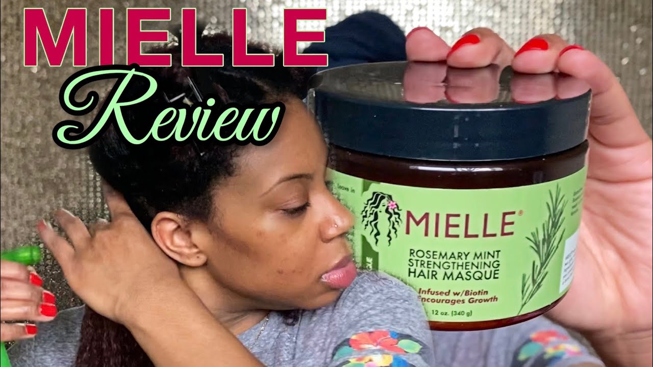 MIELLE ROSEMARY MINT STRENGTHENING HAIR MASQUE 🌿 (REVIEW) - YouTube