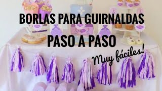 Cómo hacer borlas de papel para guirnalda decoración de mesa!