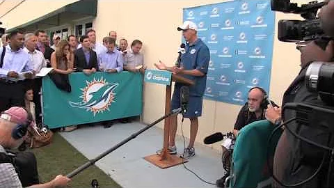 Miami Dolphins Coach Joe Philbin addresses Richie ...
