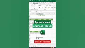 Aprenda usar a função PROCX no Excel | #excel