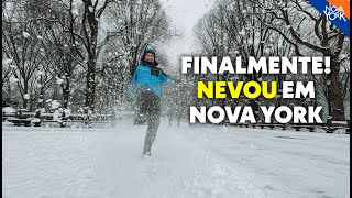 ⛄️ NEVE em NOVA YORK depois de 700 dias | Caminhada até o Central Park