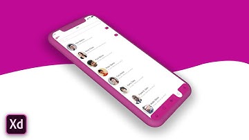 Adobe XD Design & Prototype Messenger Chat App