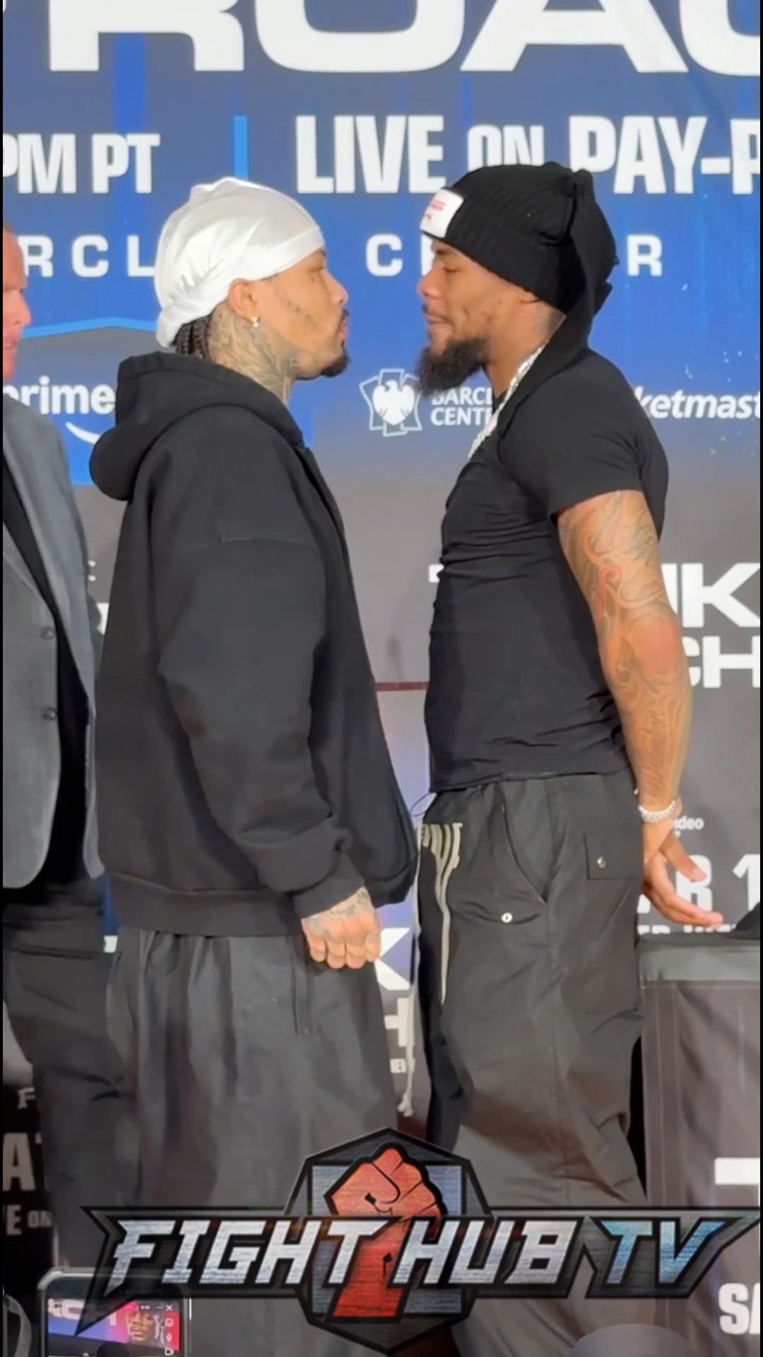 Gervonta Davis gives DEATH STARE to Lamont Roach at press conference!