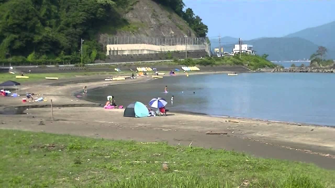 江良海水浴場 Fukui Umi Suki Com 海好きドットコム 海の情報専門サイトが提供する 福井県敦賀市 江良海水浴場の風景 Youtube