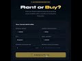 Rent or Buy? This App Gives You a Real Answer - Built With No Code