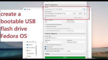 how do you create a bootable USB flash drive Fedora OS Linux operating system