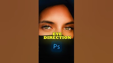 Change Eye Direction In Photoshop! #photoshop