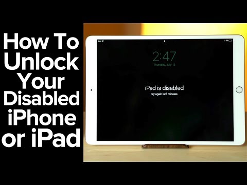 How to unlock a Disabled iPhone or iPad!