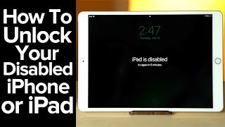 How to unlock a Disabled iPhone or iPad!