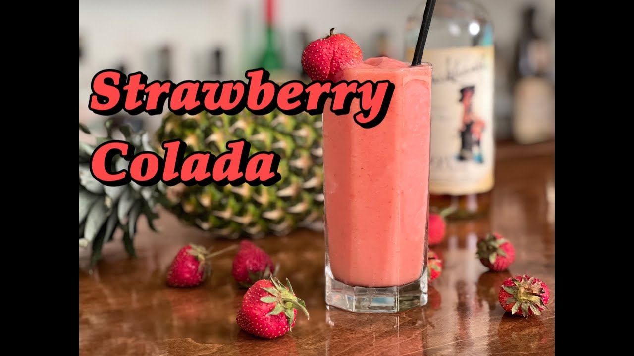Making the Strawberry Colada