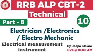 Class 10 ||#RRB ALP CBT-2 Technical | Electrician/Electronics | By ...
