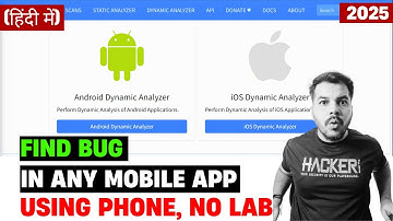 MobSF Tutorial + Bug Bounty with Mobsf.live | Penetration Testing Full Course in Hindi | hacker vlog