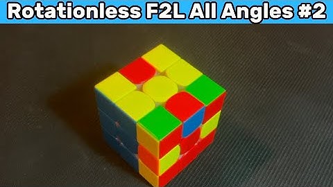 How To Solve This F2L Case Rotationless From All Angles (#2) #f2ltips