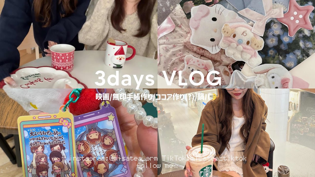 【vlog】映画を見たりお家で過ごしたり、無印購入品も🏠💞結婚式のアフタートーク💭喧嘩内容など大暴露👰🏼‍♀️🎀💭/スケジュール帳setup🎵⭐︎2026年に向けてエンジン全開のフリーランスの卵（？）